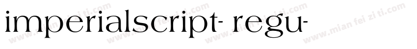 imperialscript- regu字体转换